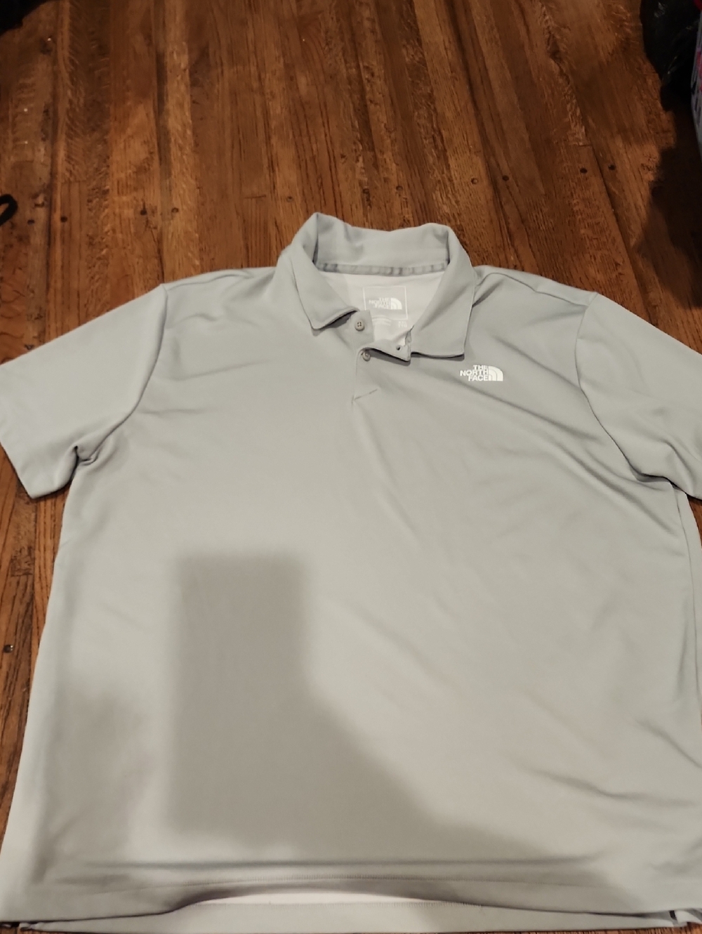 The North Face Men's Light Gray Polo Performance Shirt